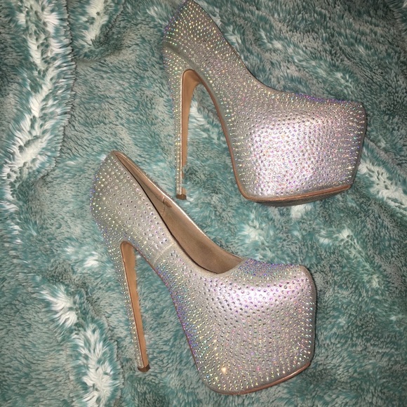 Delicacy Sexy Rhinestone Pump Heels - Picture 1 of 8